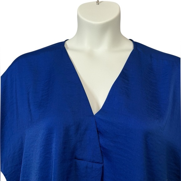 Inwear Copenhagen Rindai Blue V-Neck Blouse, US Size 18 - Picture 6 of 13